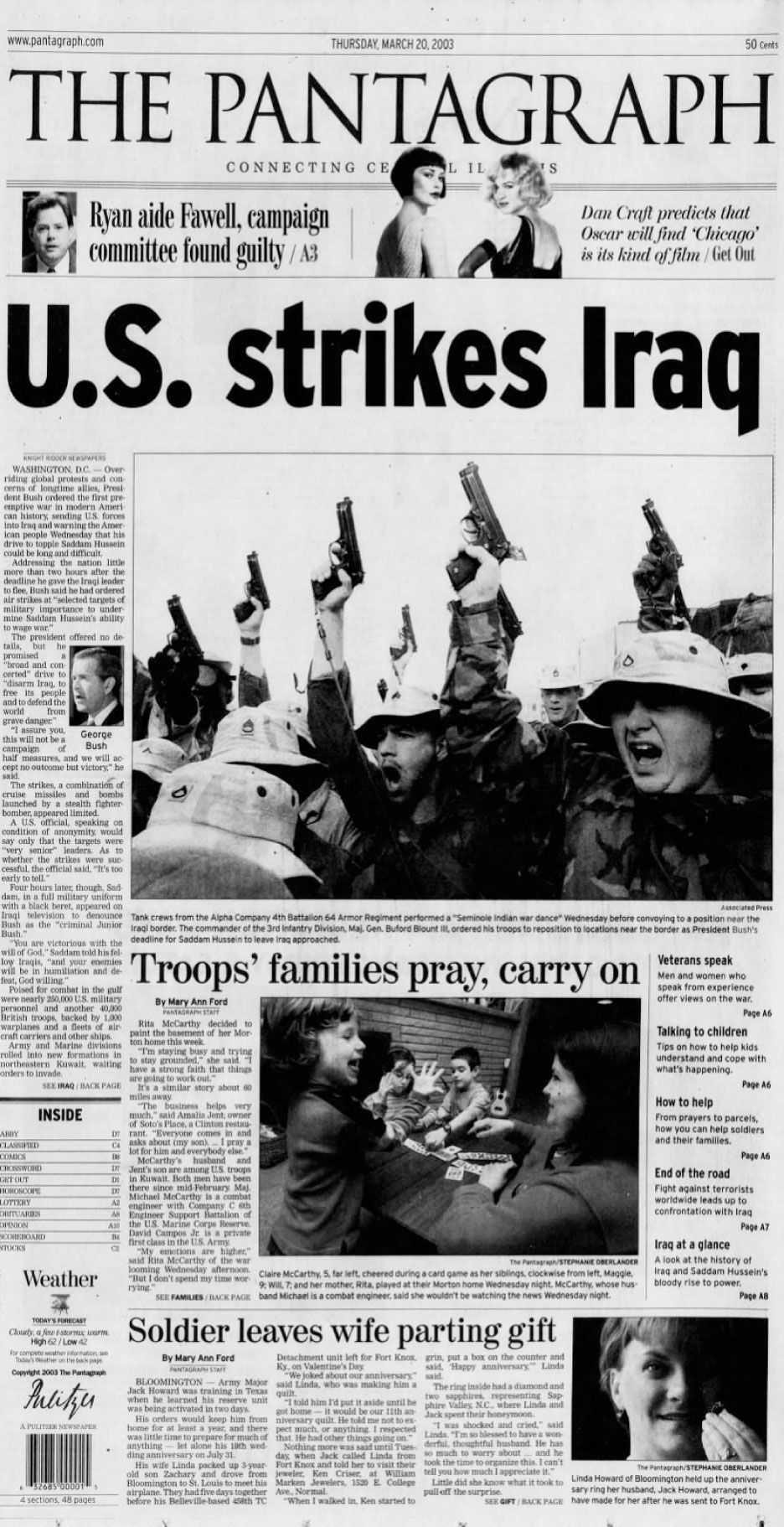 March 20, 2003 - Iraq war